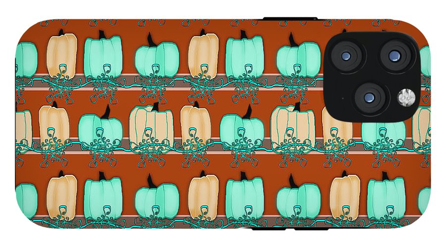 Bluegreen pumpkins - Phone Case