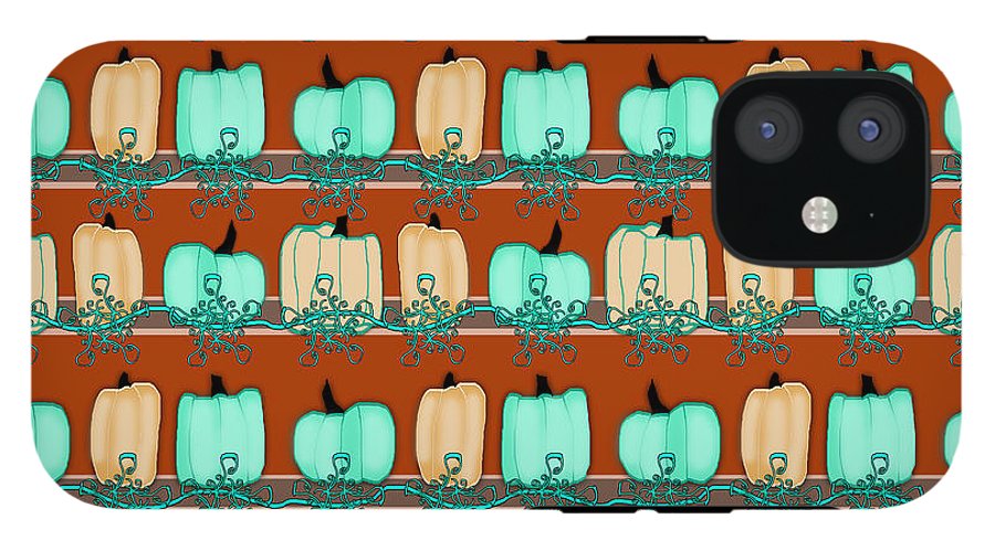 Bluegreen pumpkins - Phone Case