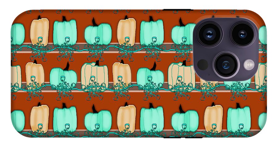 Bluegreen pumpkins - Phone Case