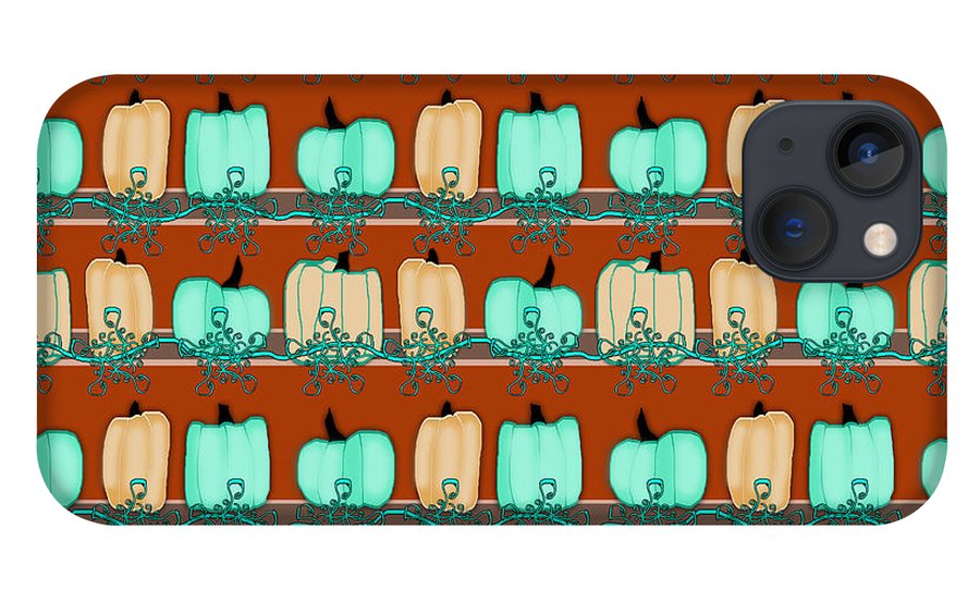 Bluegreen pumpkins - Phone Case