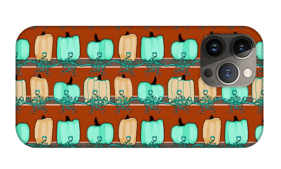 Bluegreen pumpkins - Phone Case