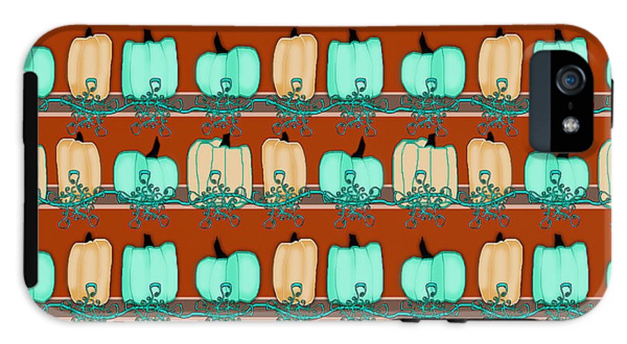 Bluegreen pumpkins - Phone Case