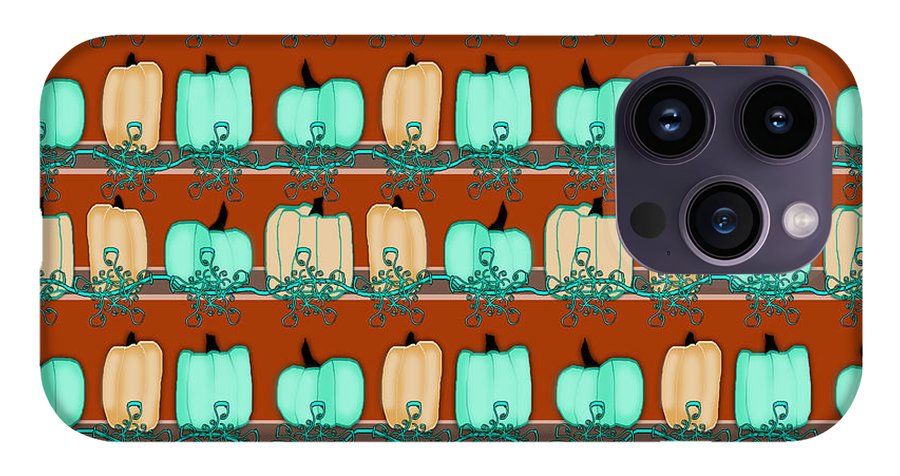 Bluegreen pumpkins - Phone Case