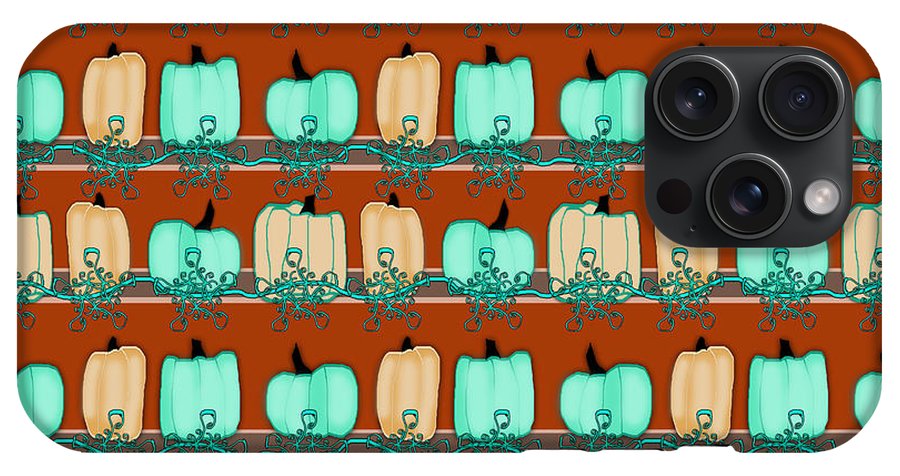 Bluegreen pumpkins - Phone Case