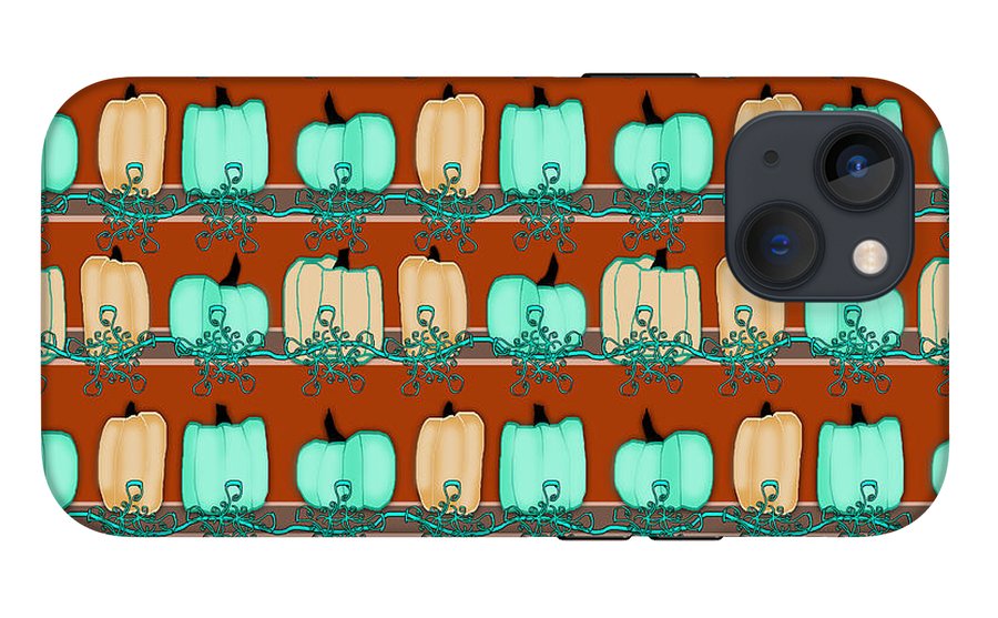 Bluegreen pumpkins - Phone Case