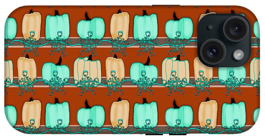Bluegreen pumpkins - Phone Case