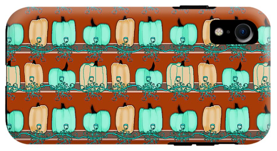 Bluegreen pumpkins - Phone Case