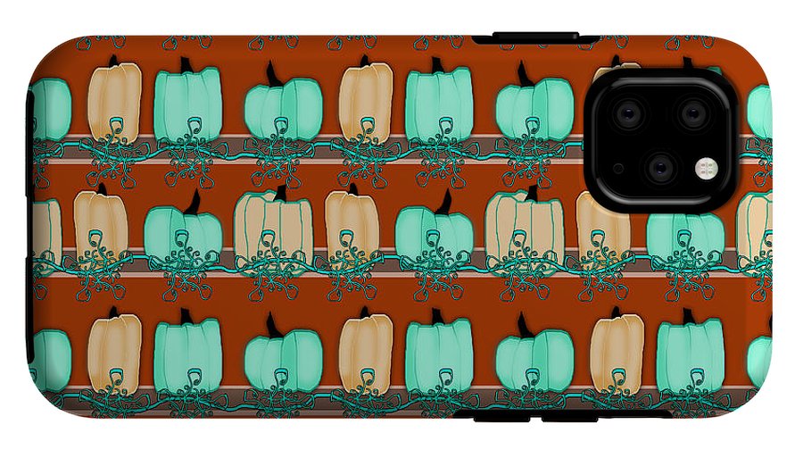 Bluegreen pumpkins - Phone Case