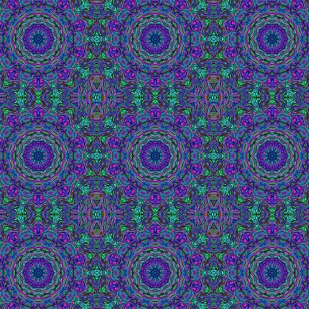 Blue Green Purple Kaleidoscope Digital Image Download