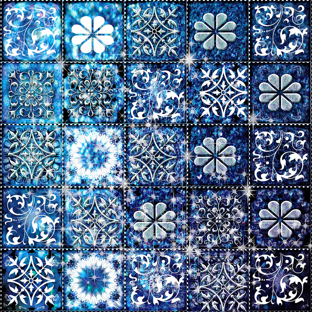Blue Ice Quilt Digital Image Download