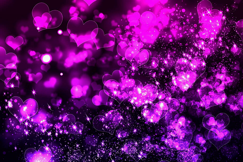 Bokeh Hearts Digital Image Download
