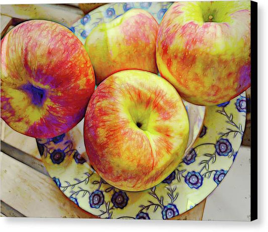 Bowl Of Apples - Canvas Print