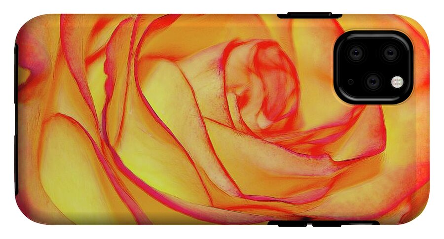 Bright Orange Rose - Phone Case