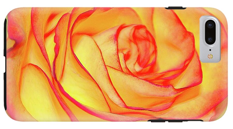 Bright Orange Rose - Phone Case