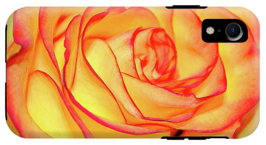 Bright Orange Rose - Phone Case