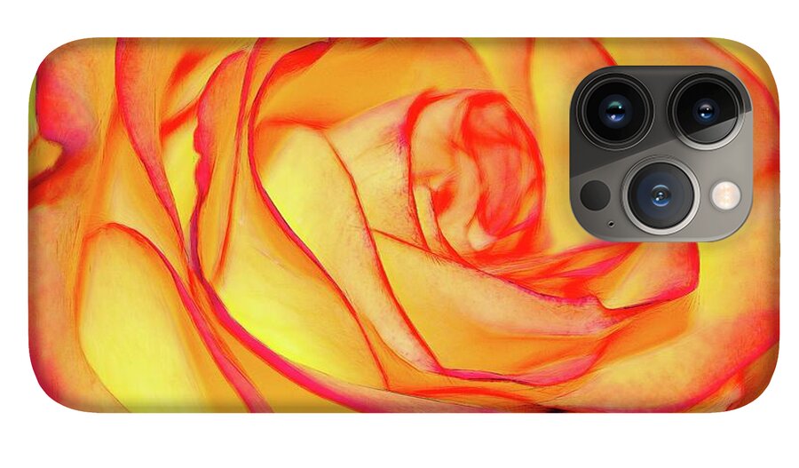 Bright Orange Rose - Phone Case