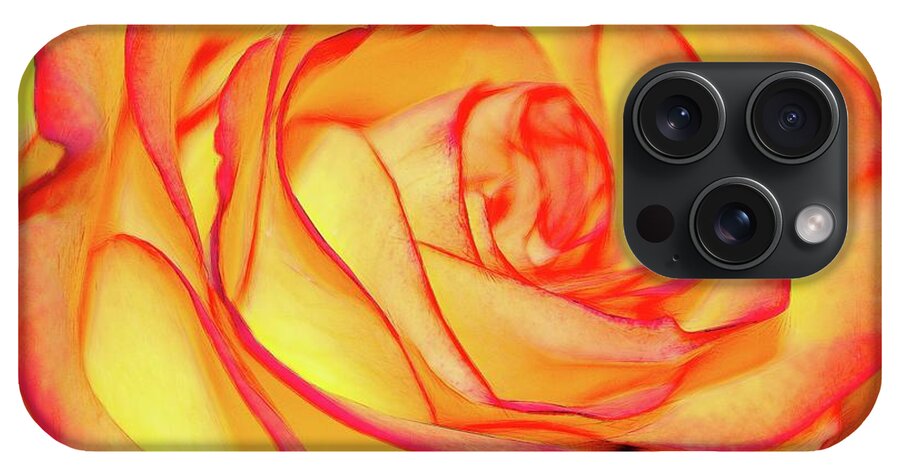 Bright Orange Rose - Phone Case