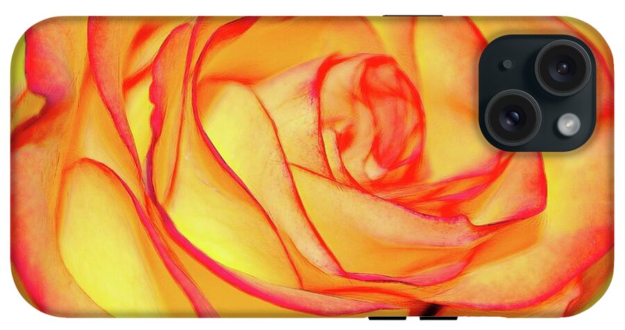Bright Orange Rose - Phone Case