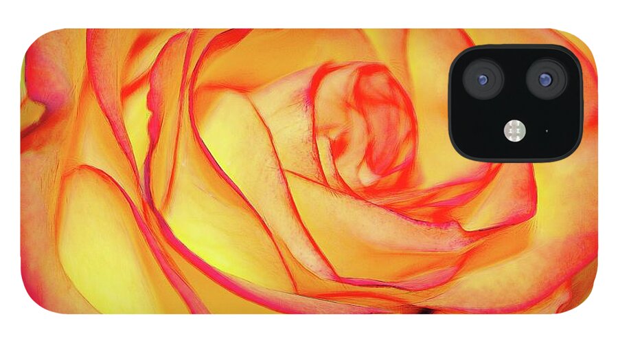 Bright Orange Rose - Phone Case