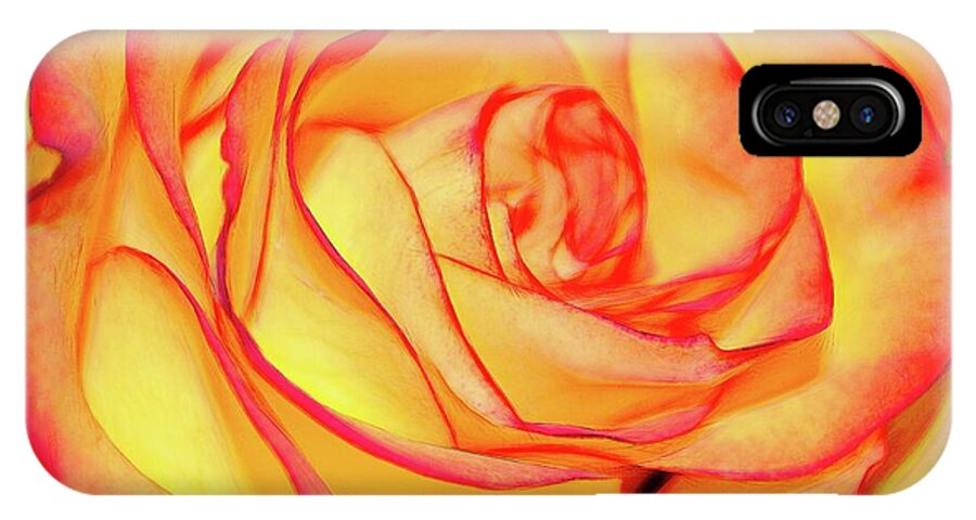 Bright Orange Rose - Phone Case