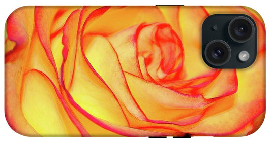 Bright Orange Rose - Phone Case