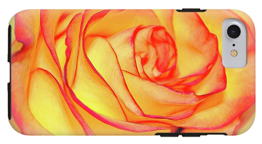 Bright Orange Rose - Phone Case