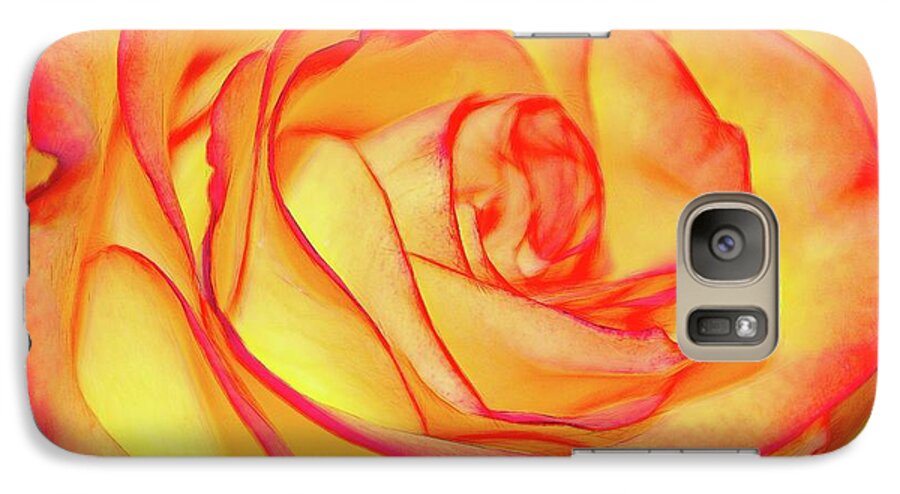 Bright Orange Rose - Phone Case