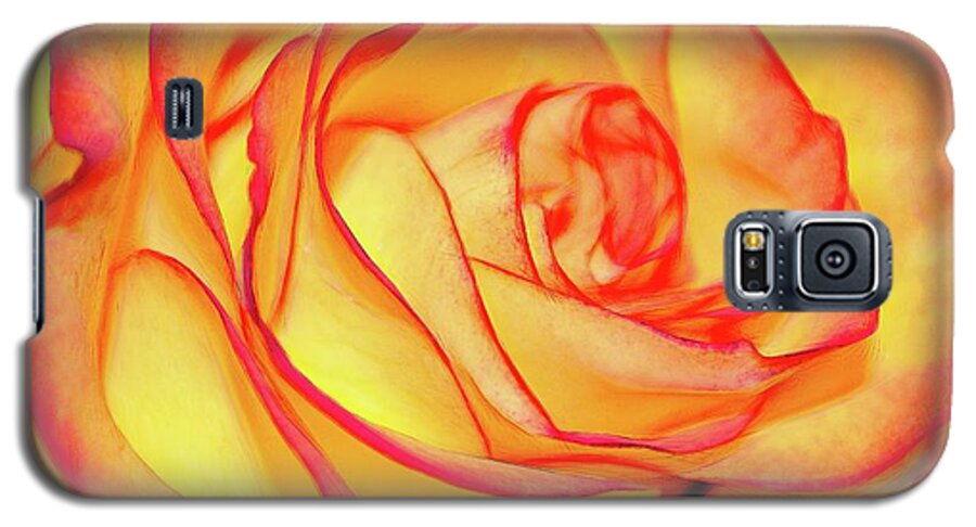Bright Orange Rose - Phone Case