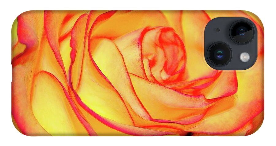 Bright Orange Rose - Phone Case
