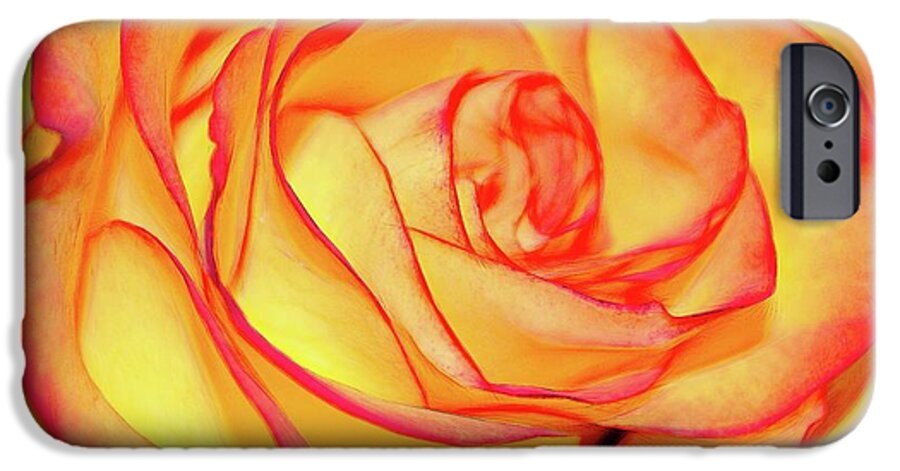 Bright Orange Rose - Phone Case