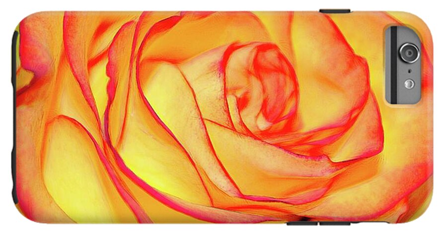 Bright Orange Rose - Phone Case