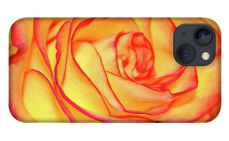 Bright Orange Rose - Phone Case