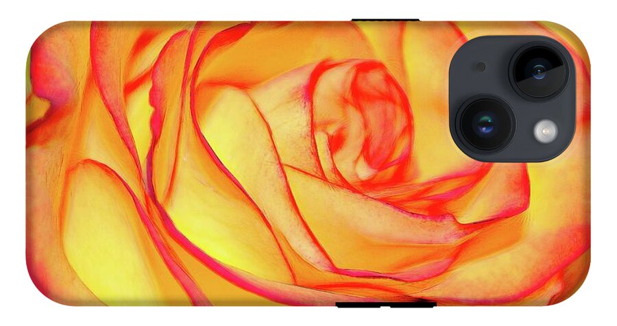 Bright Orange Rose - Phone Case