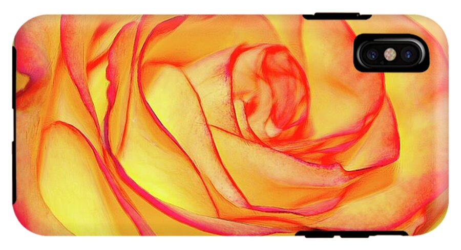 Bright Orange Rose - Phone Case