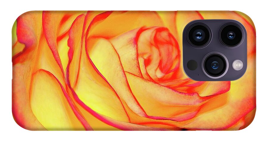Bright Orange Rose - Phone Case