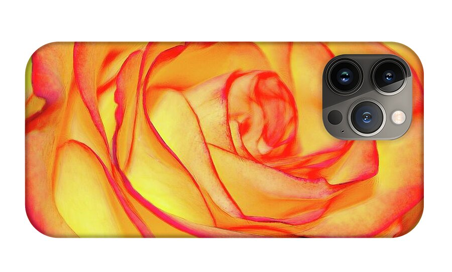 Bright Orange Rose - Phone Case