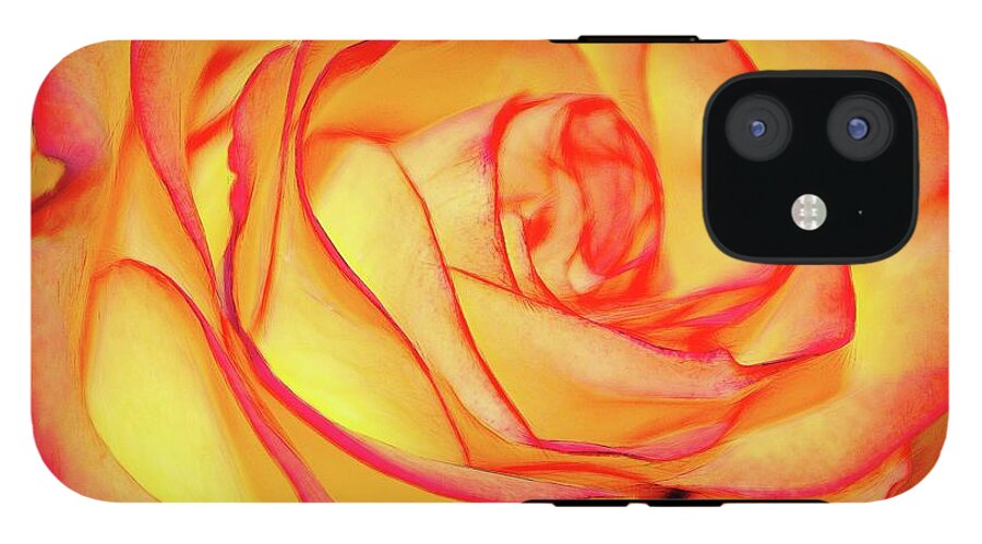 Bright Orange Rose - Phone Case