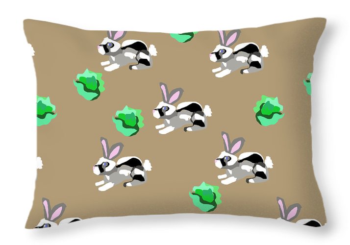 Bunnies Pattern - Throw Pillow
