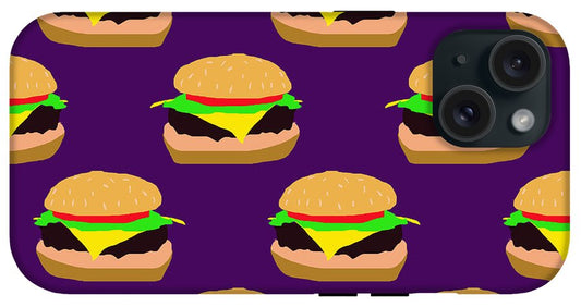 Burger Pattern - Phone Case