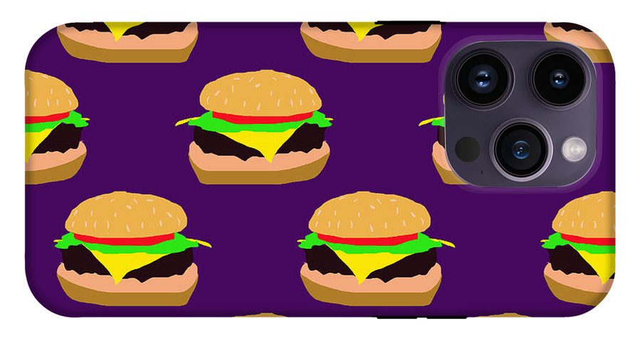 Burger Pattern - Phone Case
