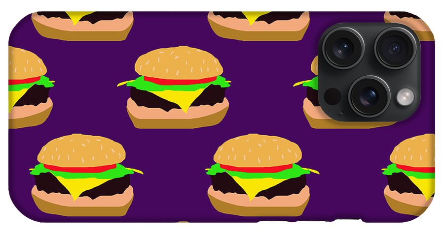 Burger Pattern - Phone Case