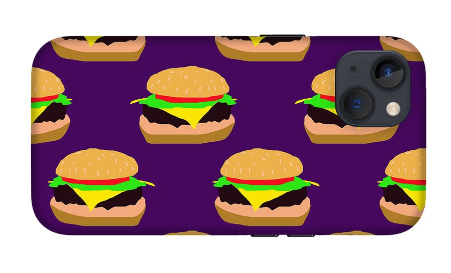 Burger Pattern - Phone Case