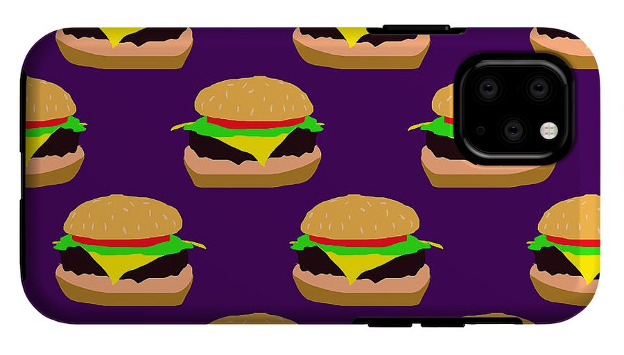 Burger Pattern - Phone Case
