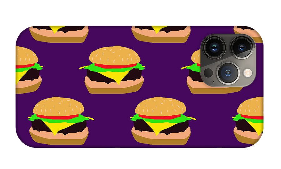 Burger Pattern - Phone Case