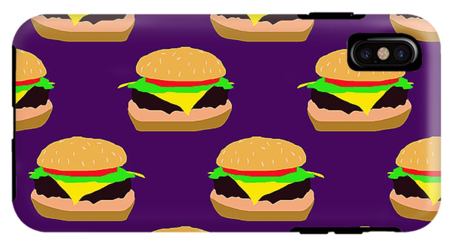 Burger Pattern - Phone Case