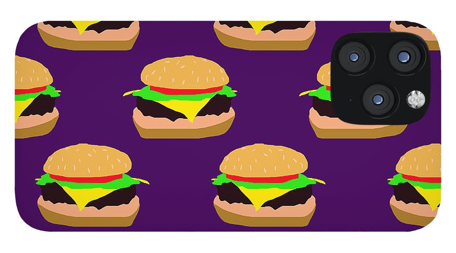Burger Pattern - Phone Case