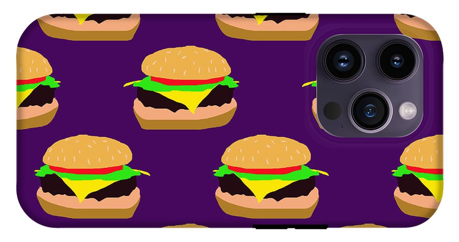 Burger Pattern - Phone Case