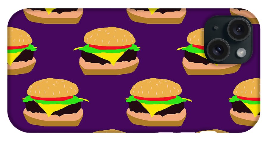 Burger Pattern - Phone Case