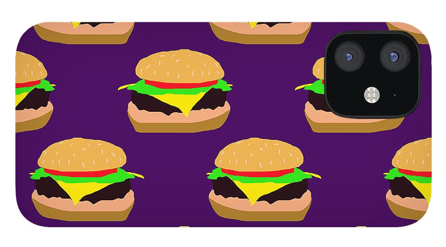 Burger Pattern - Phone Case