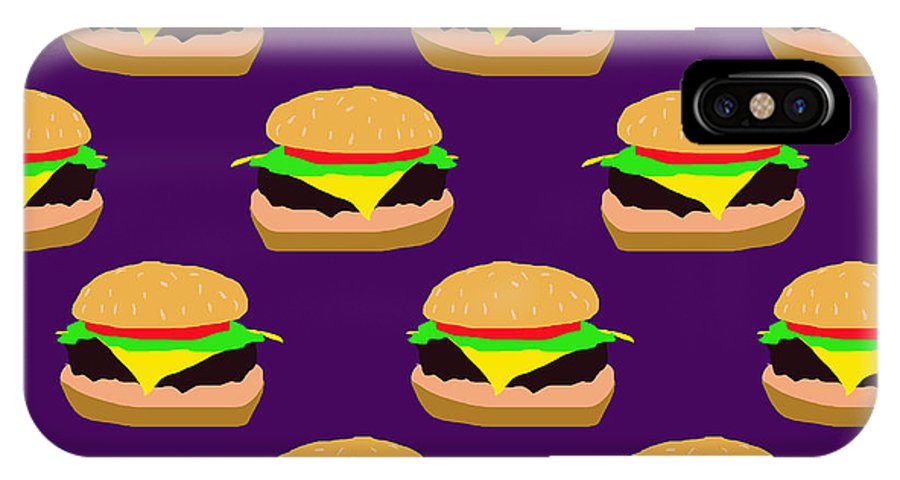 Burger Pattern - Phone Case